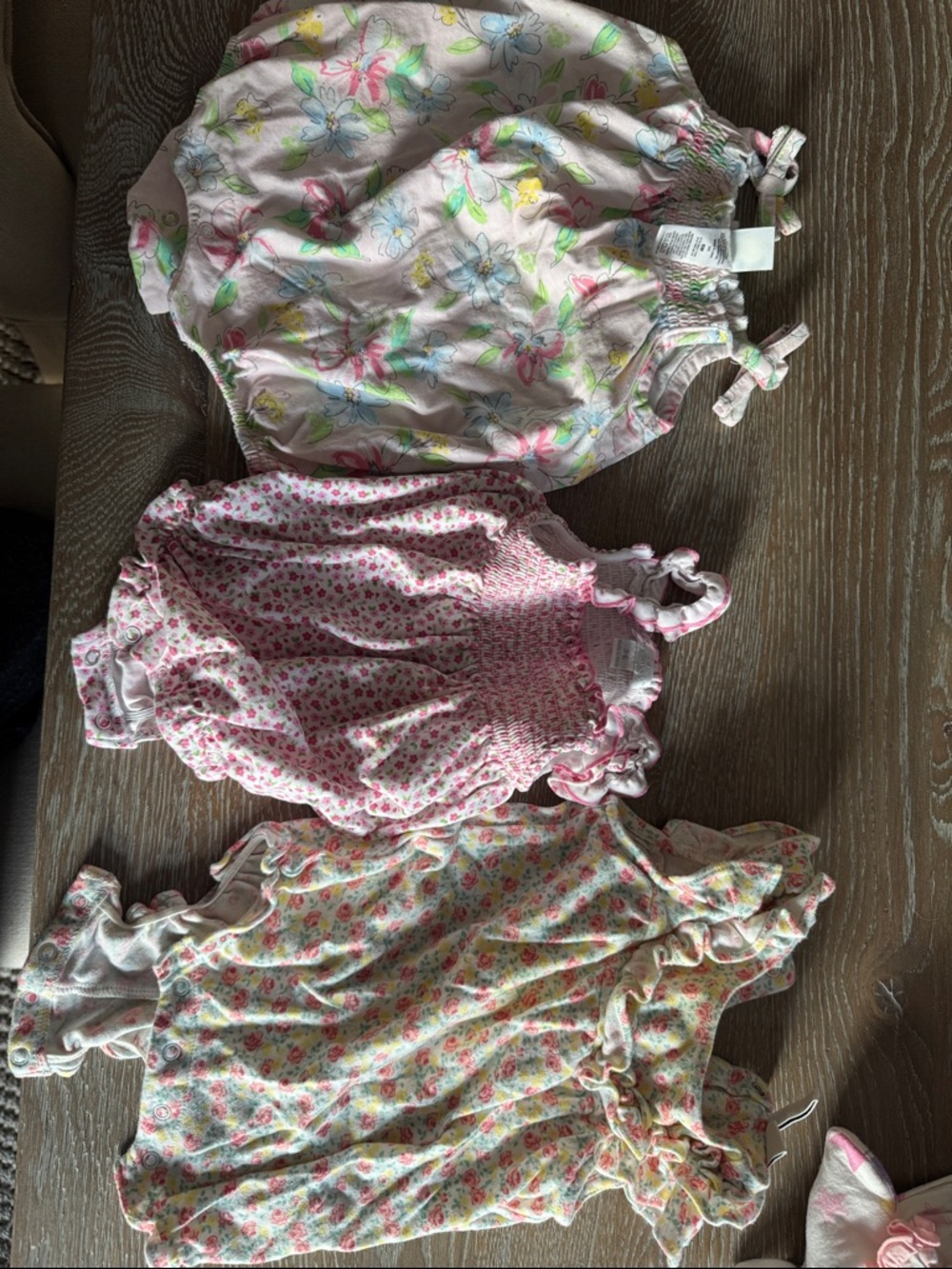 Baby girl Bundle of summer bubble outfits